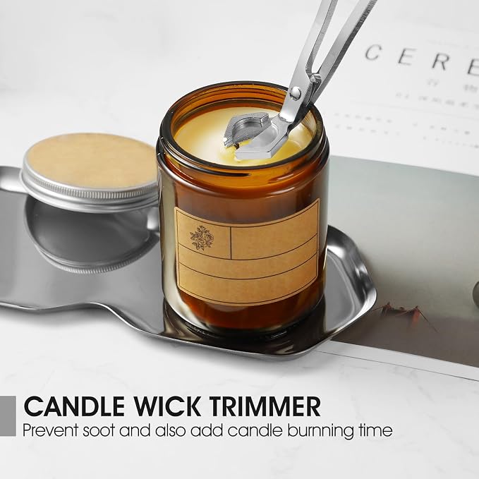 3-in-1 Candle Accessory Set, Wick Trimmer, Candle Snuffer, Wick Spoon, - Image 4