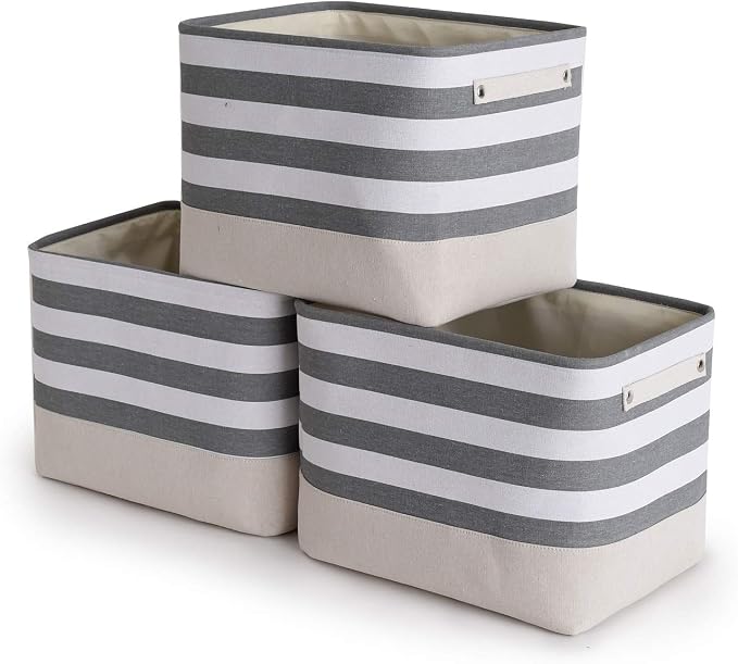 TheWarmHome Extra Large Cube Storage Bins Baskets by TheWarmHome