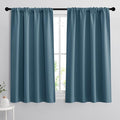 RYB HOME Bathroom Curtains for Small Window, Room Darkening Privacy Assured by RYBHOME