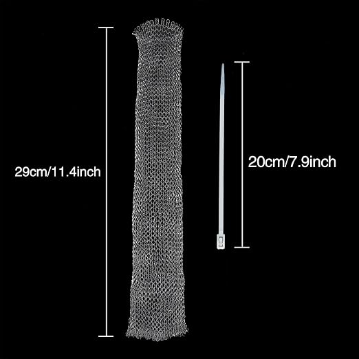 Shappy 20 Pieces Lint Traps Washing Machine Drain Hose Filter Stainless Steel - Image 2