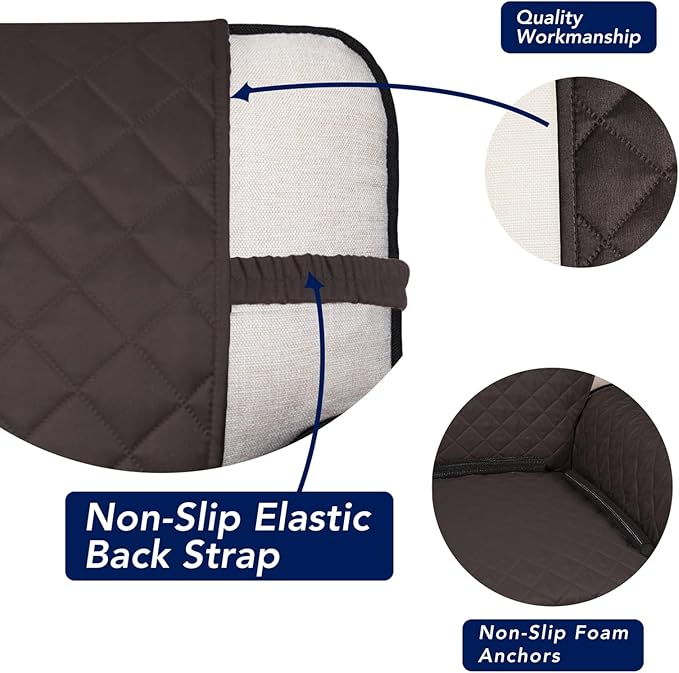 PureFit Reversible Quilted Sofa Cover, Water Resistant Slipcover Furniture - Image 3