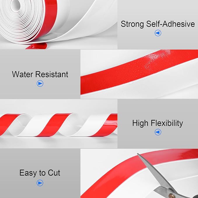ToLanbbt Weather Stripping Silicone Door Seal Strip 2 in x 10 ft Door Draft - Image 5