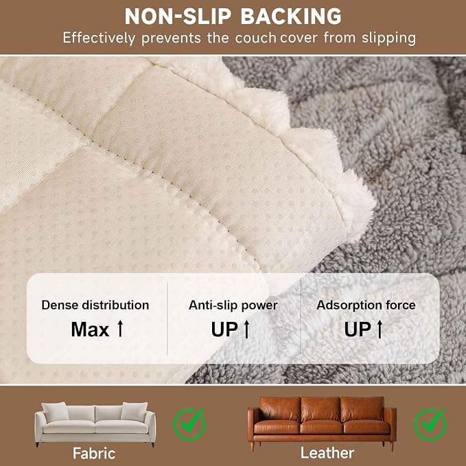 OTOB Couch Cover for Dogs Washable Pet Friendly, Non Slip Plush Funny Fuzzy - Image 5