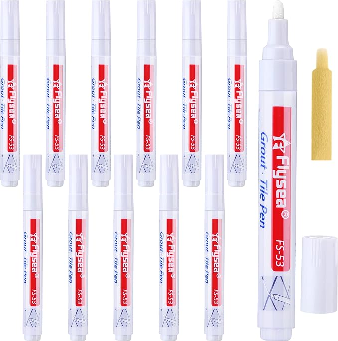 12 Pieces Grout Tile Pen Grout Restorer Pen Renew Repair Marker by Outus