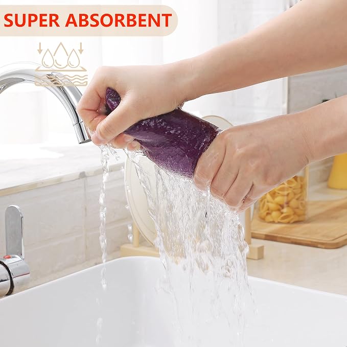 Homaxy 100% Cotton Waffle Weave Kitchen Dish Cloths, Ultra Soft Absorbent Quick - Image 3