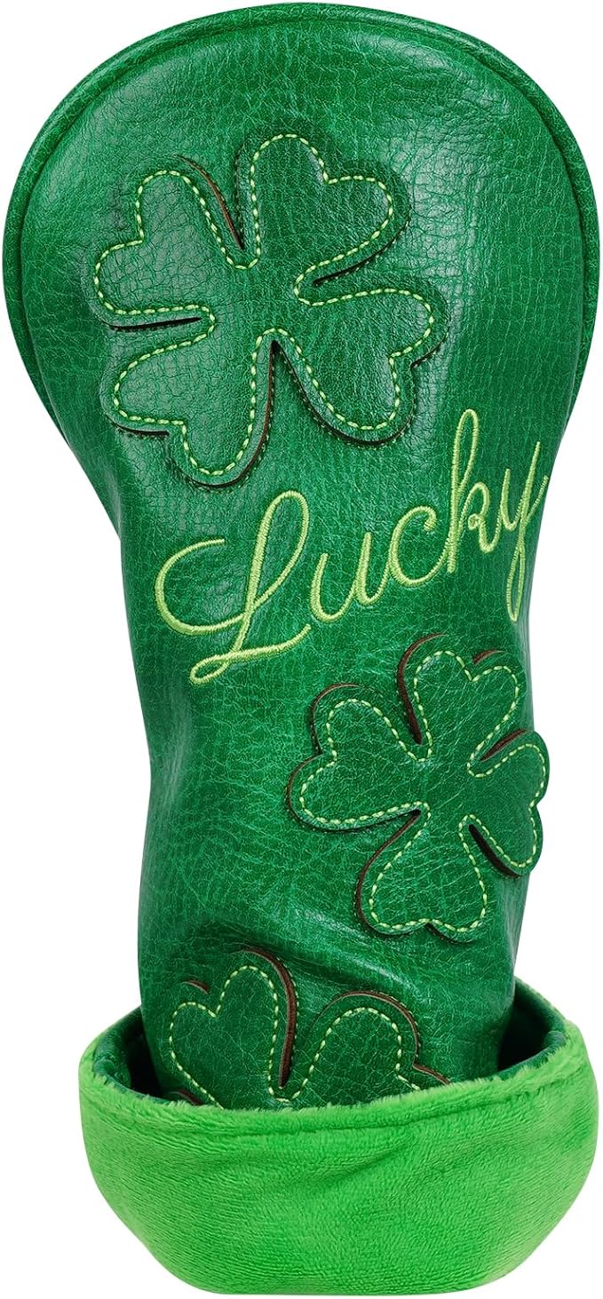 Golf Headcovers Golf Club Head Covers Four Leaf Clover Good Luck Charm - Image 4