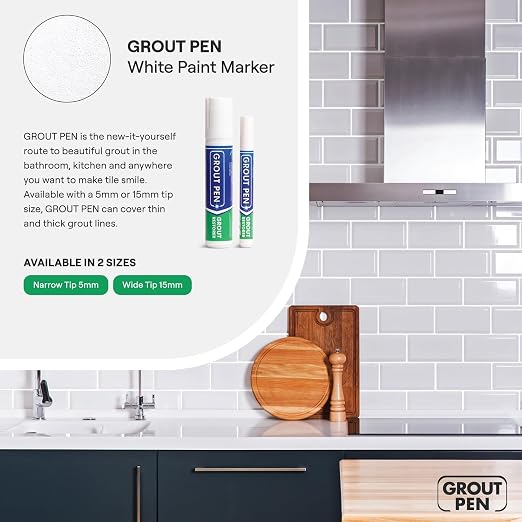 Grout Pen White Tile Paint Marker: Waterproof Grout Paint, Tile Grout Colorant - Image 7