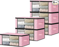 HomeHacks Storage 6-Pack Clothes Organizer Storage Bags Foldable Storage Box by HomeHacks