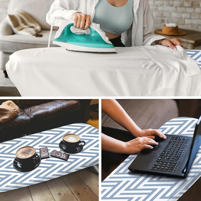 Small Tabletop Ironing Board Foldable, RAINHOL Steel Mesh Portable Iron Board - Image 7