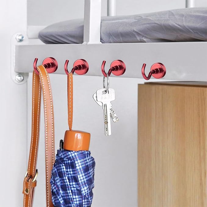 MIKEDE Magnetic Hooks Heavy Duty, 28LB+ Strong Magnets - Image 6