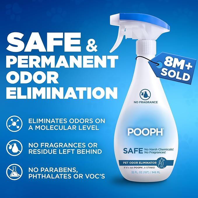 POOPH® Pet Odor Eliminator – 32 fl oz Bottle – Organic, NO Fragrances, NO Harsh - Image 2