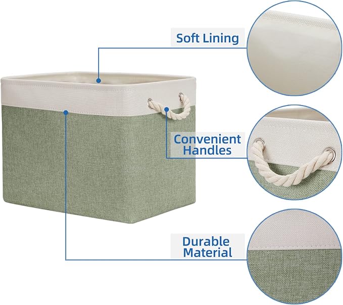 Temary Storage Baskets Fabric Storage Bins - Image 3