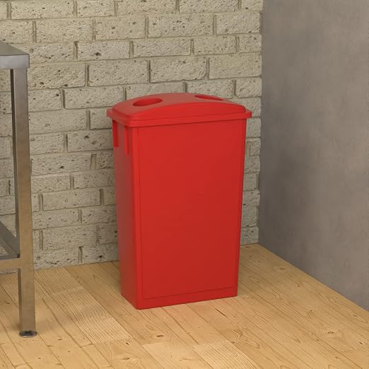 23 Gallon Red Slim Jim Trash Can - Image 4