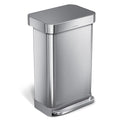 simplehuman 45 Liter / 12 Gallon Liter Rectangular Hands-Free Kitchen Step by Simplehuman