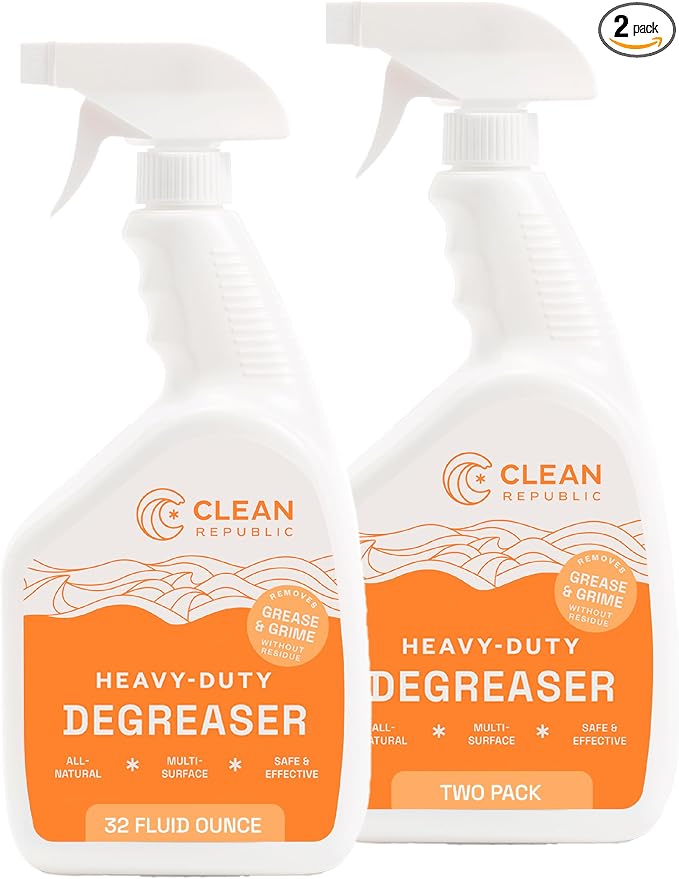 Clean Republic Heavy-Duty Degreaser, Stove Tops, and More, 32 Fluid Ounce Bottle by CleanRepublic