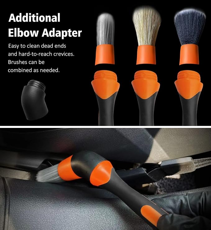 YeewayVeh 3pcs Car Detailing Brush Set - Image 6
