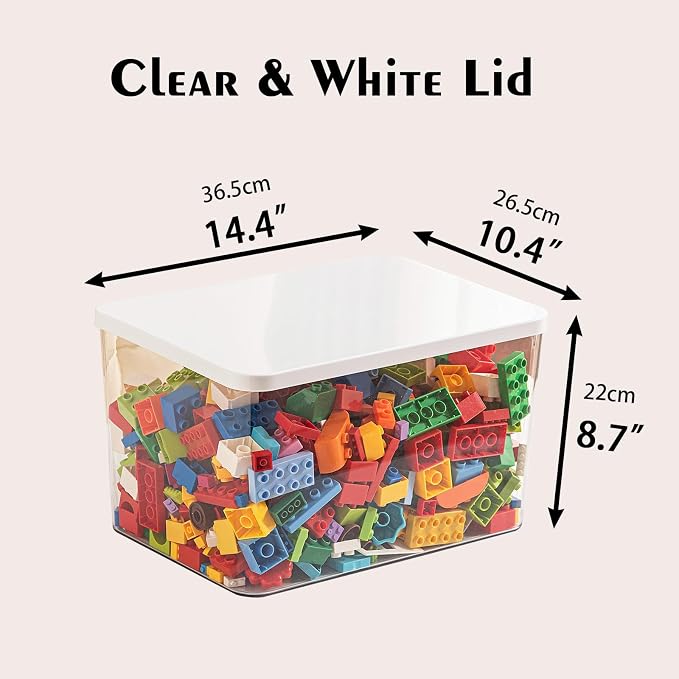 Clear plastic storage bins - Image 5