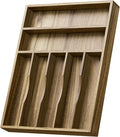 Acacia Wood Silverware Drawer Organizer, Kitchen Utensil Cutlery Drawer by KiasthomeBathroomAccessories
