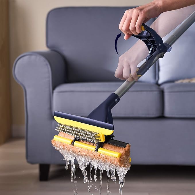 Yocada Sponge Mop Home Commercial Use Tile Floor Bathroom Garage Cleaning Total - Image 6