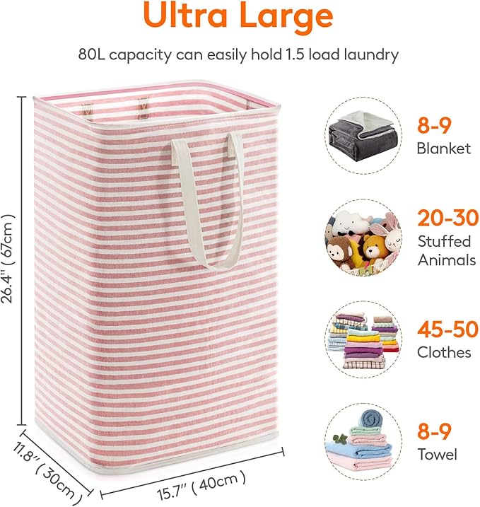 Lifewit Laundry Hamper Large Collapsible Laundry Basket, Freestanding - Image 3