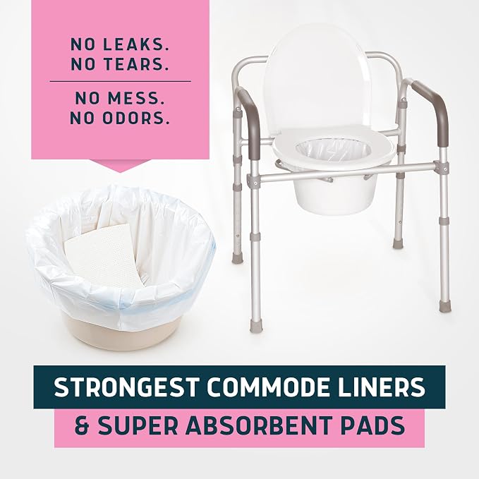 Lunderg Commode Liners with Absorbent Pads - Image 8