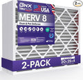 BNX TruFilter 20x25x4 MERV 8 Air Filter 2-Pack by BNX