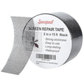 Black Window Screen Repair Tape, 2 in X 15 FT Screen Repair Kit by Secopad