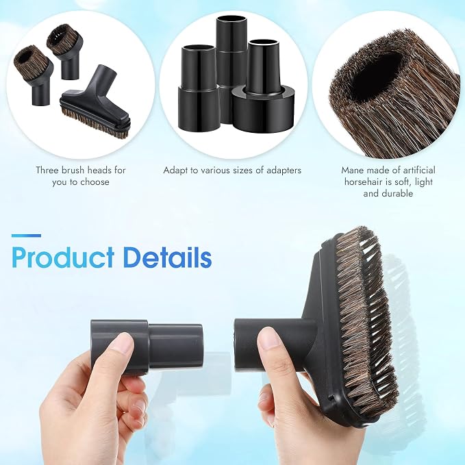 6 Pcs Vacuum Attachments Accessories VAC Attachments 1.25'' 25mm and 36mm Shop - Image 4