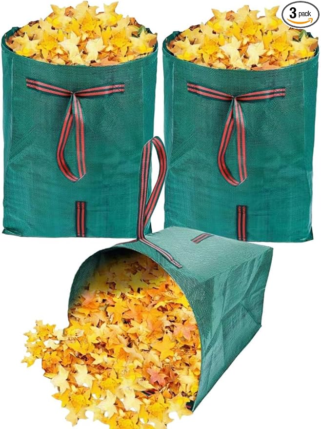 72 Gallon Leaf Collector, Large Dustpan-Type Lawn and Leaf Bags, Leaf Bags by RISETEX