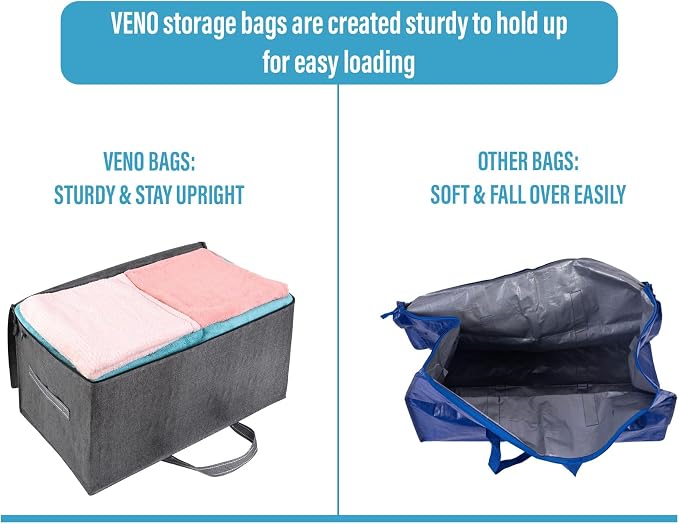 VENO 8 Pack Moving and Storage Bags, Heavy Duty, Alternative to Moving Boxes - Image 5