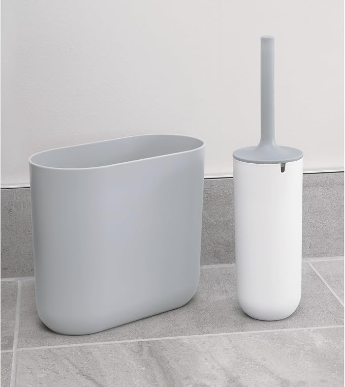 iDesign Cade Oval Slim Trash, Compact Waste Basket Garbage Can - Image 4