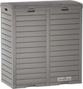 EAST OAK 76 Gallon Outdoor Trash Can | Waterproof Resin Garbage Can by EASTOAK