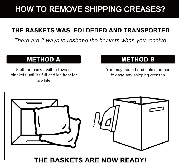 OIAHOMY Laundry Hamper, Laundry Basket，Rectangle Cotton Large Blanket Storage - Image 7