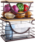 Extra Large Trash Bag Holder Under Sink Stackable Kitchen Storage 2 Pack by YAFFWA