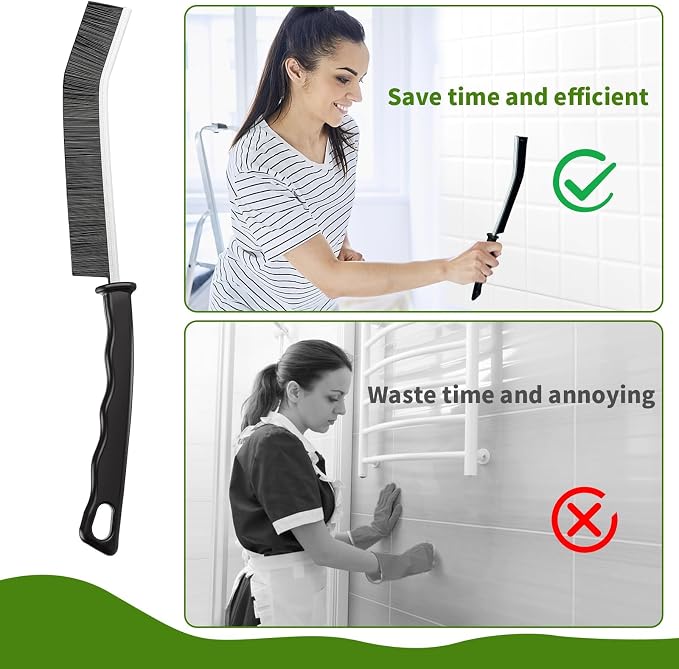 Crevice Cleaning Brush, Hard Bristle Cleaning Brushes - Image 3