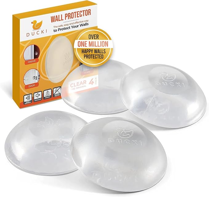 Ducki Door Stop Wall Protector | Self Adhesive Door Knob Wall Protectors from by Ducki