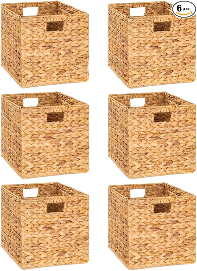 10.5 x 10.5in Wicker Storage Baskets by M4DECOR