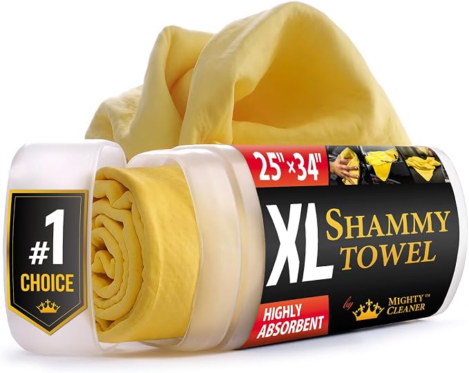 Premium XL Shammy Towel for Car by MightyCleaner
