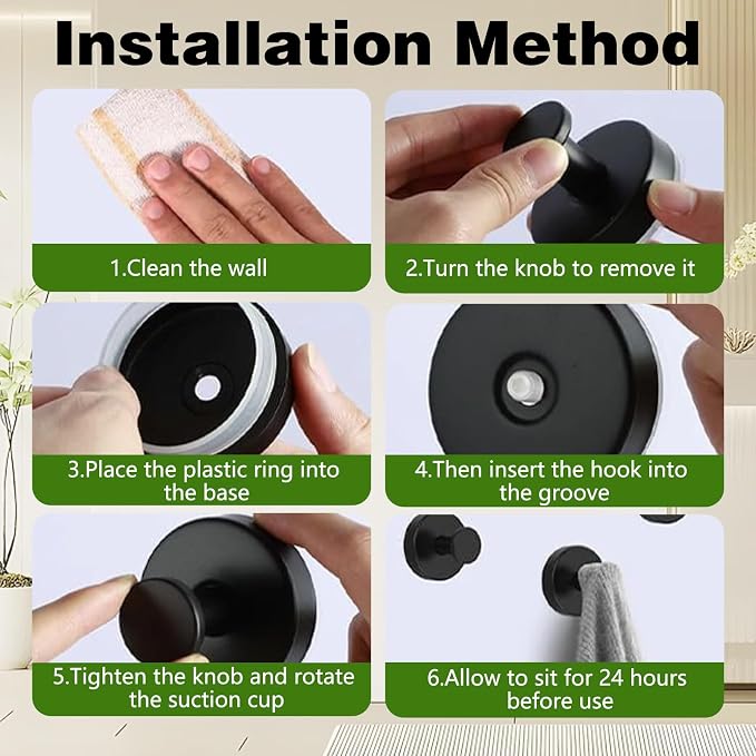 Suction Cup Hooks for Wreaths on Glass, 2025 New No Drill Suction Cup Hooks - Image 7
