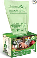 UNNI Compostable Trash Bags, 13 Gallon / 49.2 Liter, Extra Thick 0.9 Mil Tall by UNNI