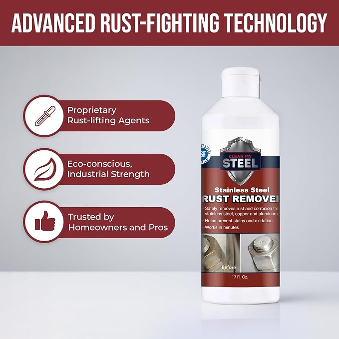 Stainless Steel Rust Stain Remover & Cleaner, NSF Approved Safe - Image 6