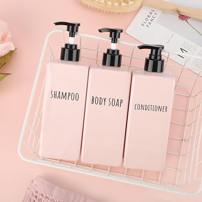 Segbeauty Refillable Shampoo and Conditioner Bottles, 500ml Empty Shower - Image 7
