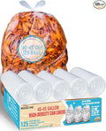40-45 Gallon Lawn & Leaf Trash Bags, Heavy Duty Clear Plastic Recycling Bags by BEIDOU-PAC