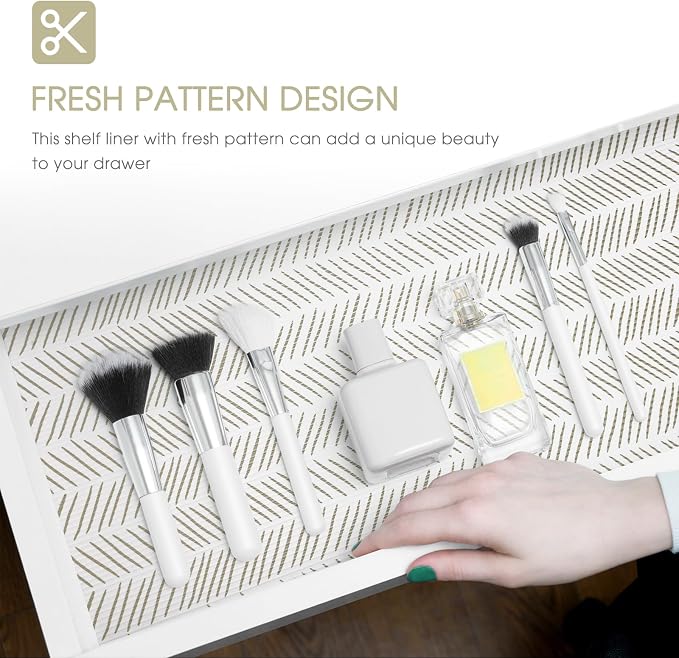 Glotoch Shelf Liners for Kitchen Cabinets, 12in x 20FT Non-Adhesive Liners for - Image 7