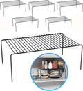 LargeBlack Cabinet Storage Shelf Rack Set of 6, Rustproof Metal Wire Kitchen by DPZM