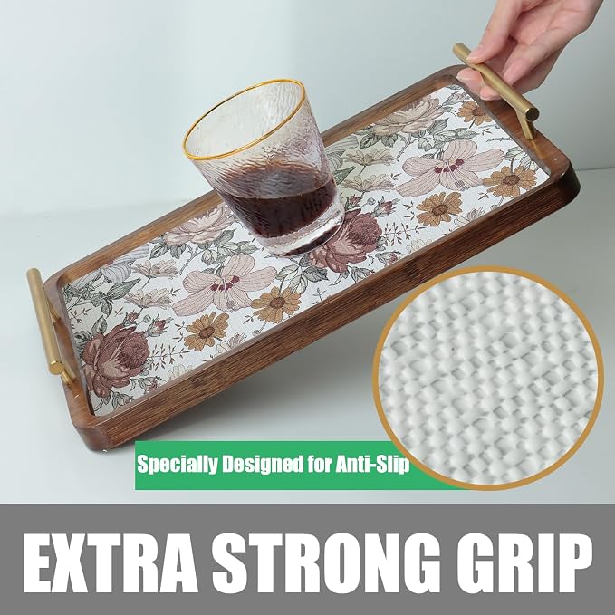 Floral Drawer Shelf Liners, 16IN x 10FT Non Adhesive and Strong Non-Slip - Image 4