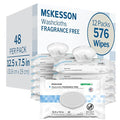 McKesson Washcloth Wipes for Adults, Unscented Disposable Wash Cloths for Body by McKesson