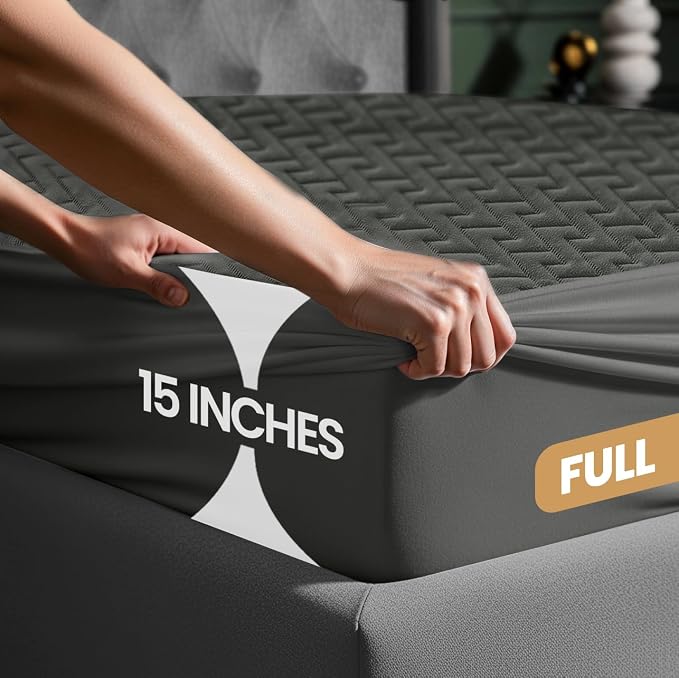 Utopia Bedding Waterproof Mattress Protector Full Size, Premium 3D Air Soft - Image 3