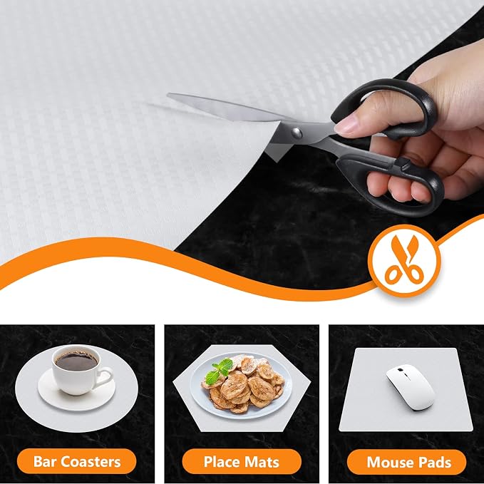 Shelf Liner for Kitchen Cabinets White Liner Waterproof & Oil-Proof - Image 3