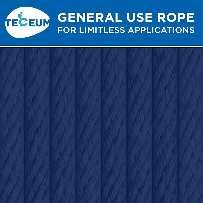 TECEUM Cotton Rope 3/16” – 50 FT – Strong All-Purpose Braided Rope – Natural - Image 9